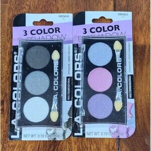 L.A. Colors 3 Color Eyeshadow Trio Lily & Iris Set of 2